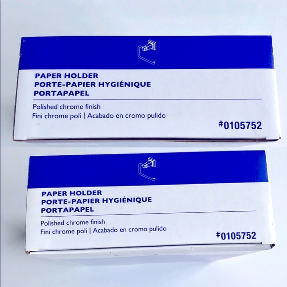 NEW Toilet Paper Holder Polished Chrome Finish Wall Mount Single Post #0105752 - Picture 5 of 9